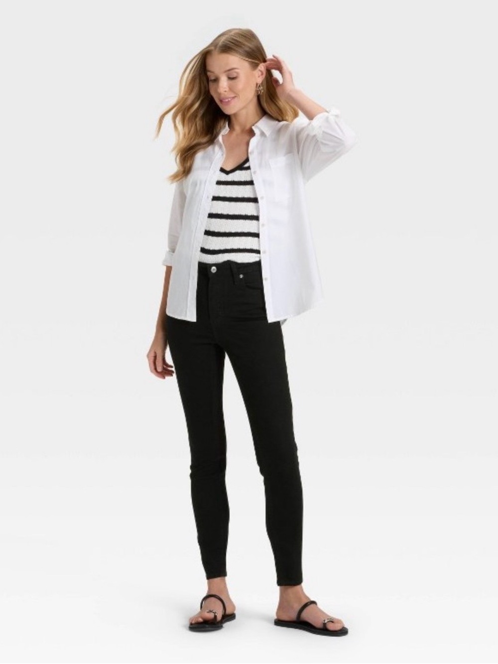NWT Universal Thread Black High-Rise Skinny Jeans